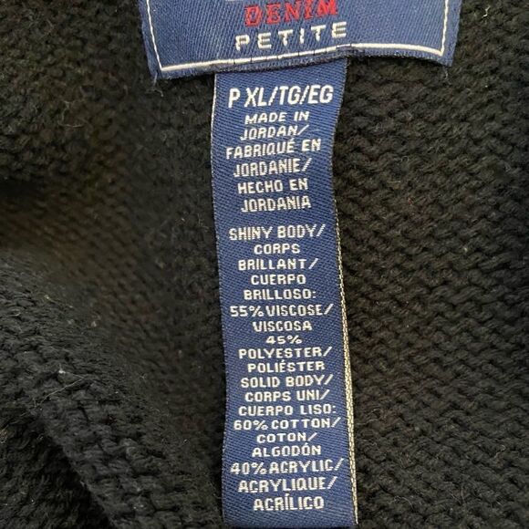 CHAPS Denim Petite Knit Crew Neck Sweater PXL - Picture 7 of 8